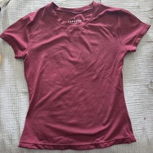 PARAGON Short Sleeve Crewneck Tee in Burgundy Wine